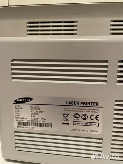 Принтер samsung ml 2015