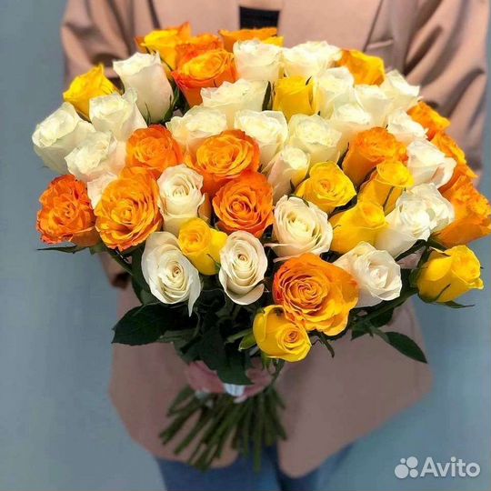 Цветы розы букет