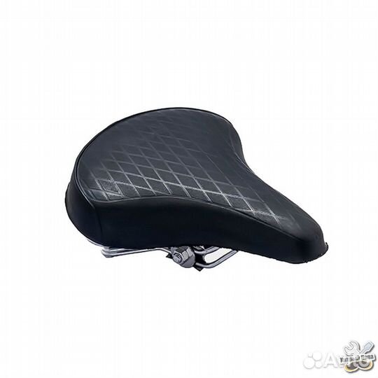 Сидение (седло) для велосипеда на пружинах, черное