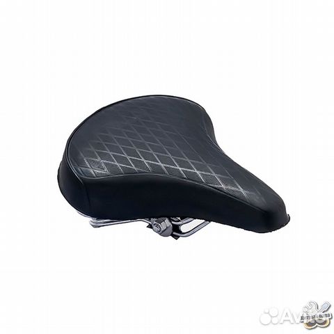 Сидение (седло) для велосипеда на пружинах, черное