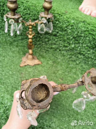 Подсвечник латунь
