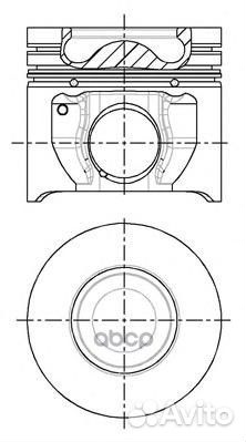 Поршень ford transit 2,4tdci 06- STD(комплект)