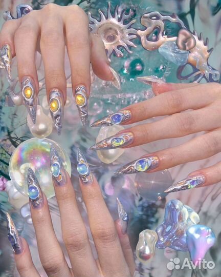 Маникюр наращивание