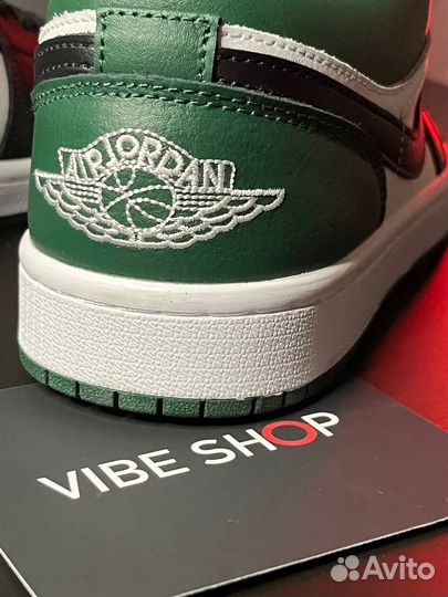 Кроссовки Air Jordan 1 Low Green Toe