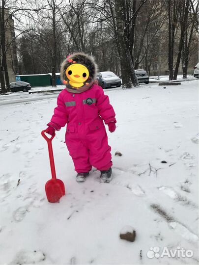 Комбинезон зимний 92+6 Kerry RED, ярко-розовый и р