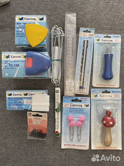 Крючок для вязания, спицы, швейная фурнитура