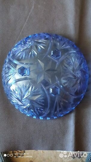 Ваза для фруктов. Цветное стекло