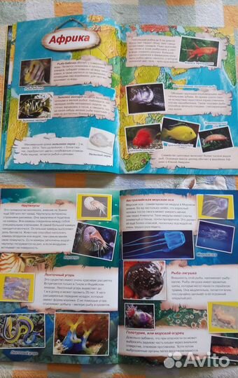 Подводный мир Атлас для детей с наклейками