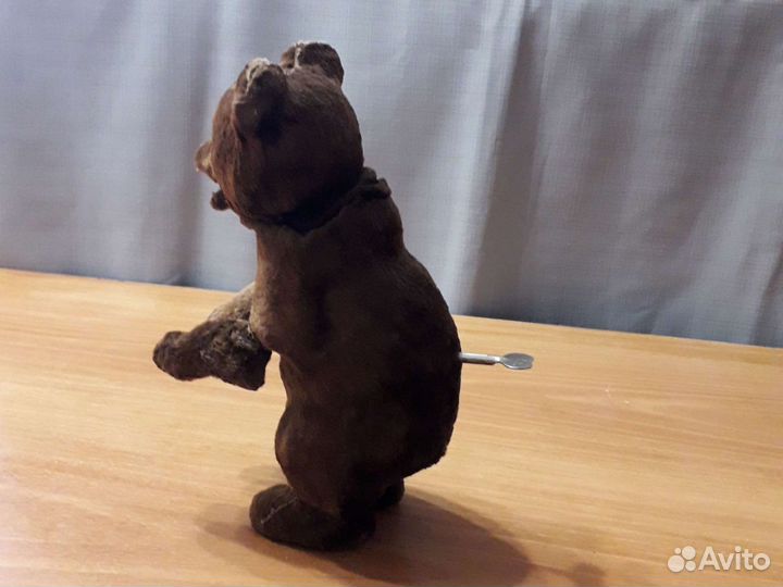 Медведь заводной плюшевый 60х годов СССР