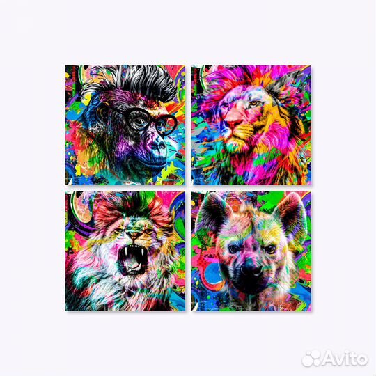 Картина модульная на холсте 