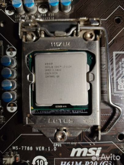 Материнская плата с процессором