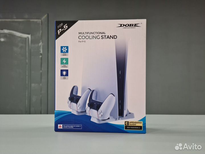 Охлаждающая подставка PS5 с зарядкой для геймпадов