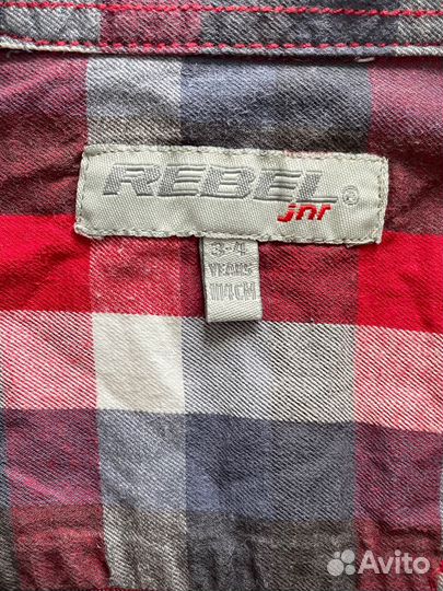 Рубашка в клетку детская Rebel рост до 104