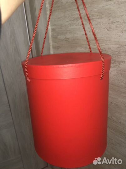 Коробка подарочная цилиндр для цветов