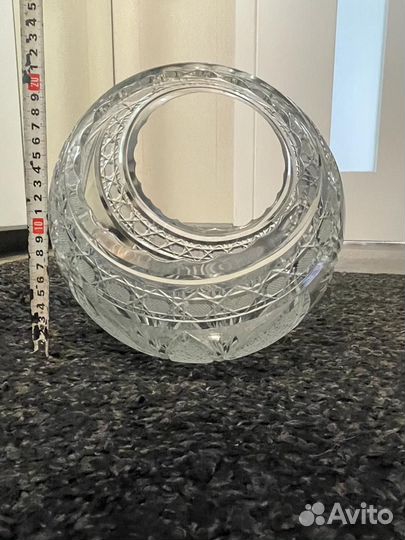 Ваза хрустальная