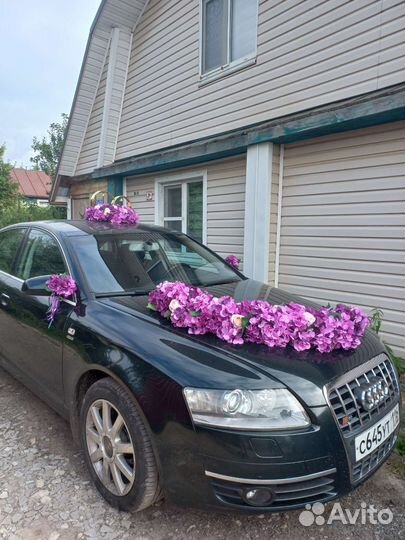 Свадебные украшения на машину