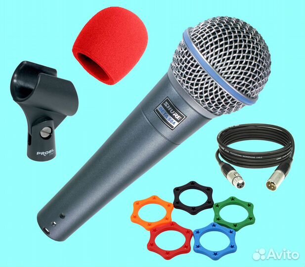 Микрофоны: Shure, AKG радио, аксессуары
