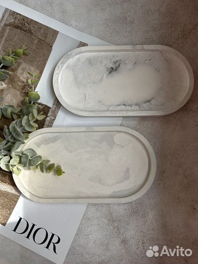 Поднос из гипса