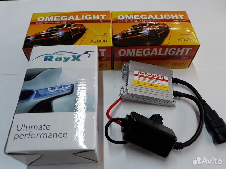 Ксенон 2лампы+2блока H3 4300/5000/6000K