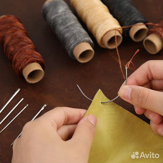 Швейный набор для кожи 18 предметов (новый)