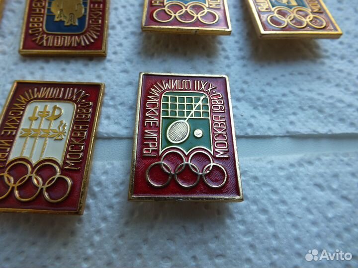 Значки СССР. Олимпиада 80. Спорт