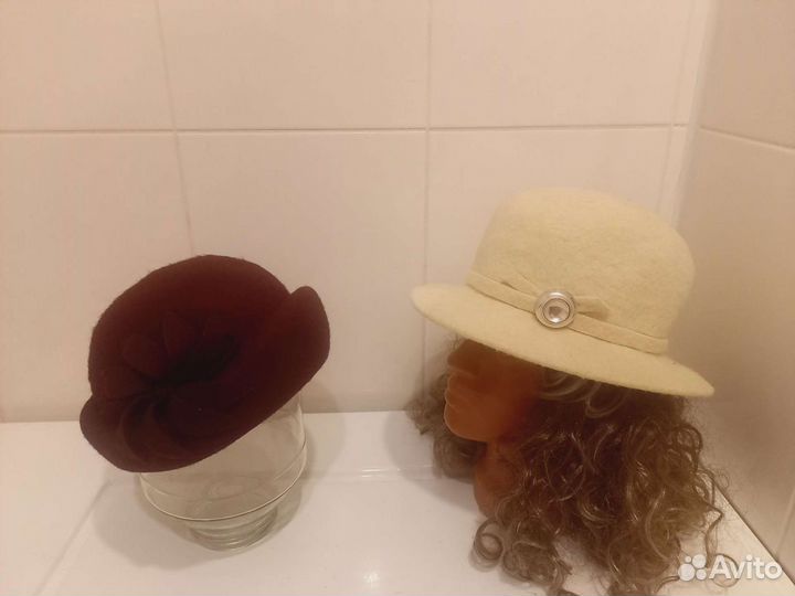 Шляпки фетровые, Винтаж, раз.56