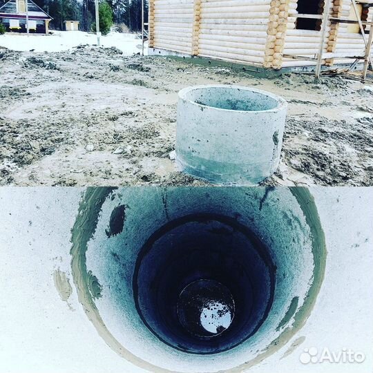 Колодец питьевой. Септик из колец под ключ
