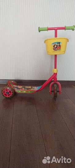 Самокат детский трехколесный бу