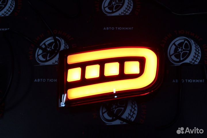 Prado 120 LED Катафоты в бампер стиль 2017+ D4HQ2