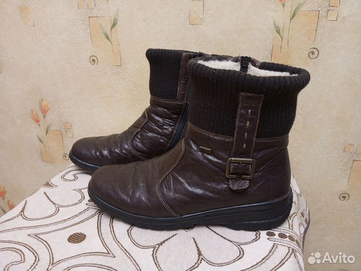 Полусапоги женские зимние Rieker + Сумка