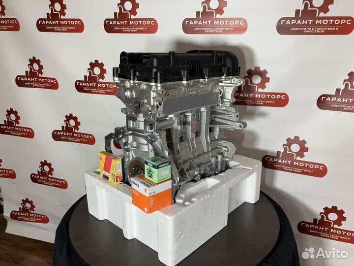 Двигатель новый на Hyundai Solaris Elantra1.6