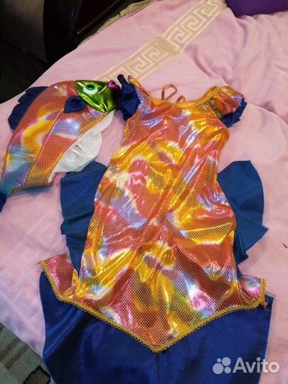 Костюм золотой рыбки 116