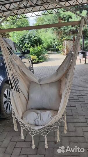 Новое Подвесное кресло гамак качели с подушками