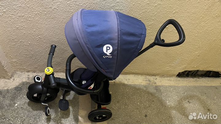 Трехколесный велосипед qplay rito с ручкой