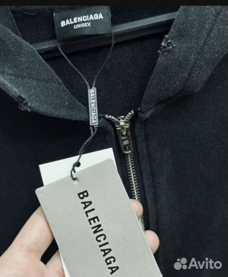 Зип Худи balenciaga paris moon oversize (унисекс)