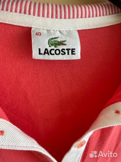 Поло Lacoste оригинал женское размер 46