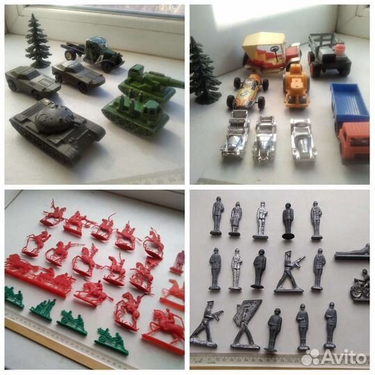 Игрушки СССР машинки, солдатики