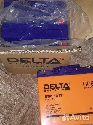 Аккумулятор 17 а/ч дельта новый