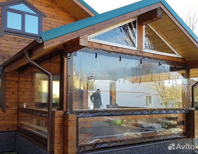 Мягкие окна на беседку