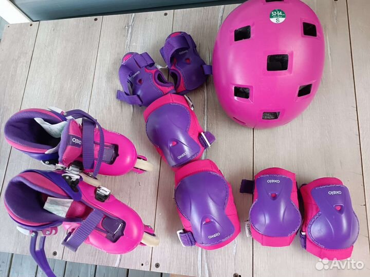 Роликовые коньки axelo 26-28 р. комплект