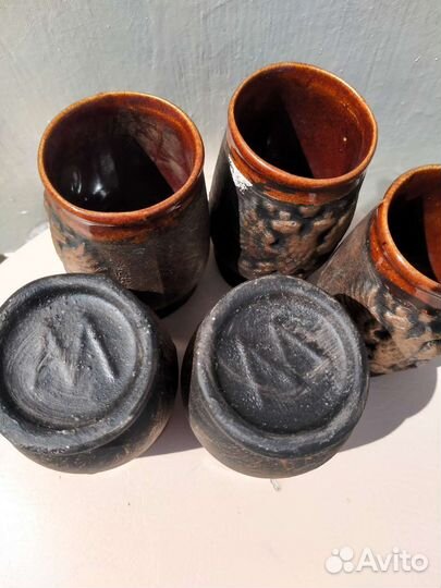 Рюмки глиняные