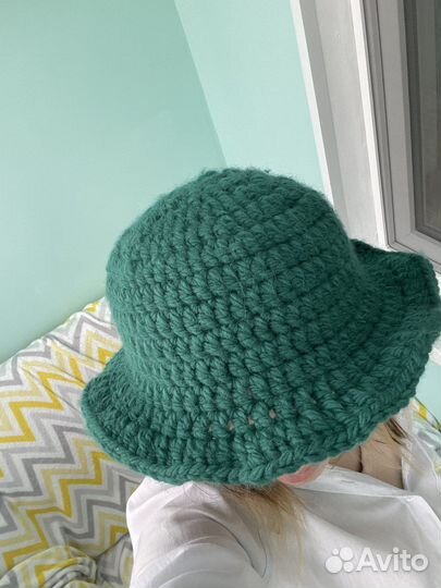 Вязаная панамка y2k ручная работа