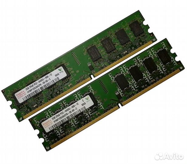 Б/у озу Dimm 4Gb PC2-6400(800) DDR2 Hynix hymp125u