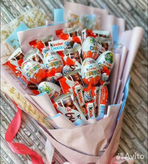 Сладкие букеты из конфет