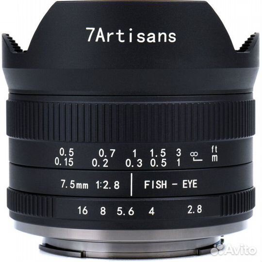 Объектив 7Artisans 7.5mm F2.8 II Fisheye EF-M