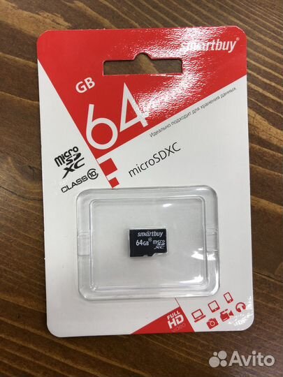 Карта памяти Micro SD 64GB