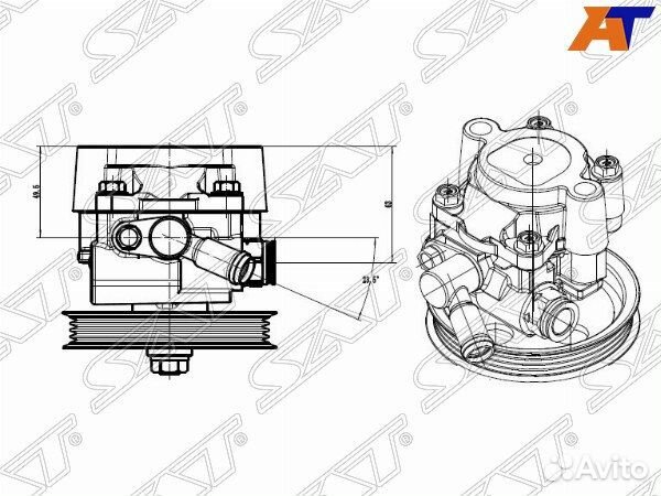Насос гур lexus RX330