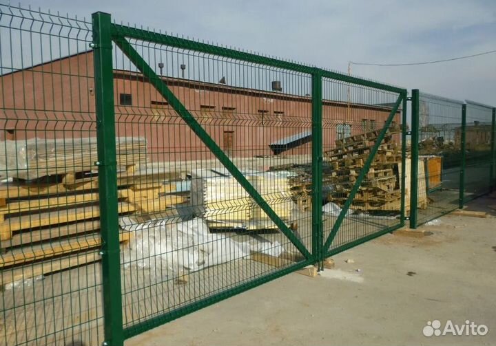 Забор металлический,ворота, калитки быстро
