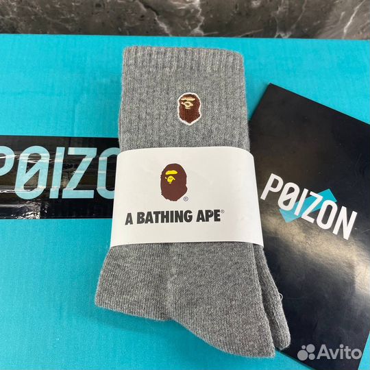 Носки Bape ape серые