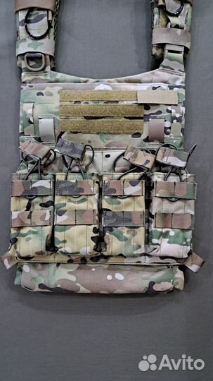 Передняя панель плитника бронежилета на 4 подсумка